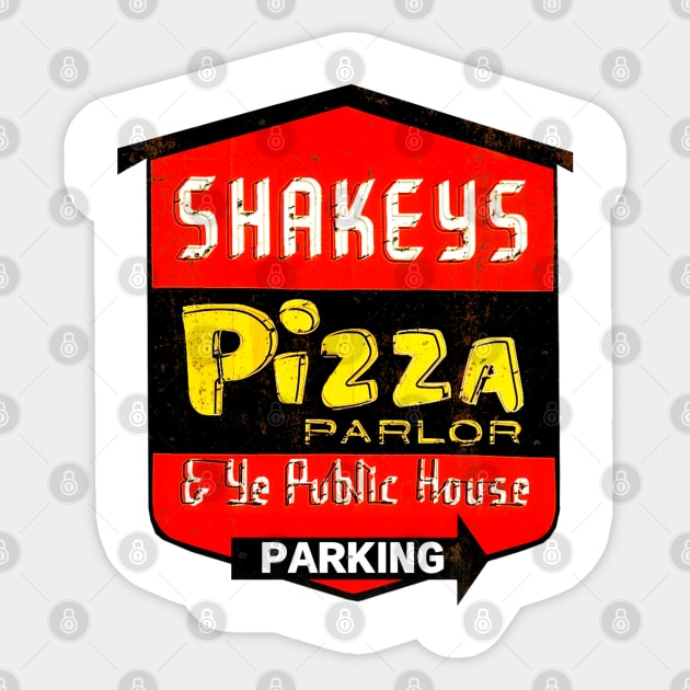 Classic Shakey's Pizza Sticker by Meat Beat